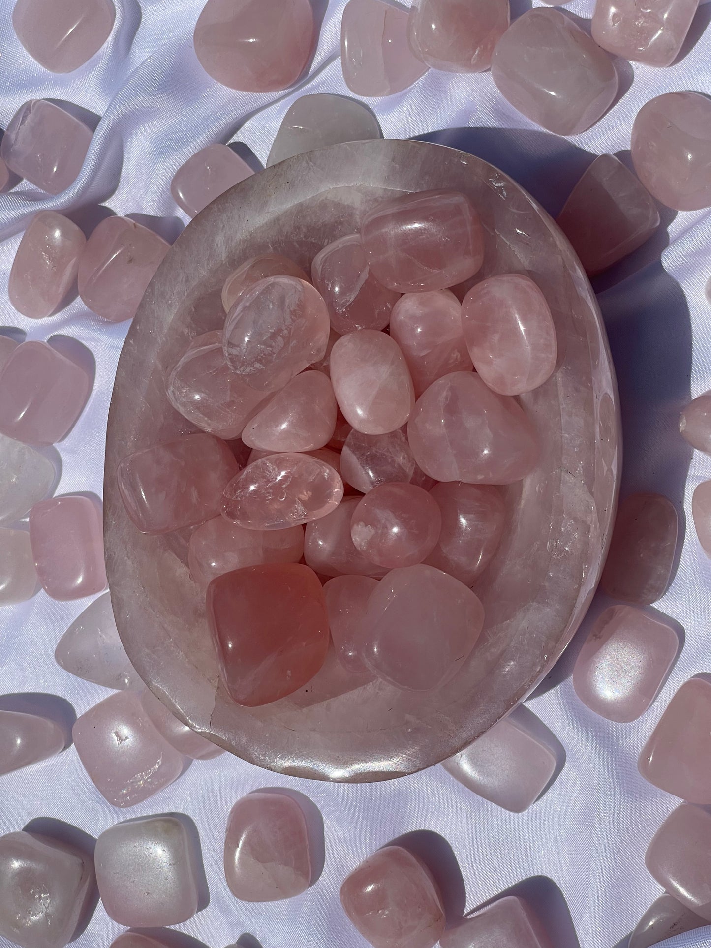 rose quartz tumble