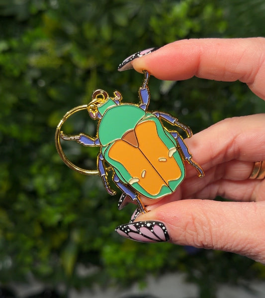 Scarab Beetle Keychain