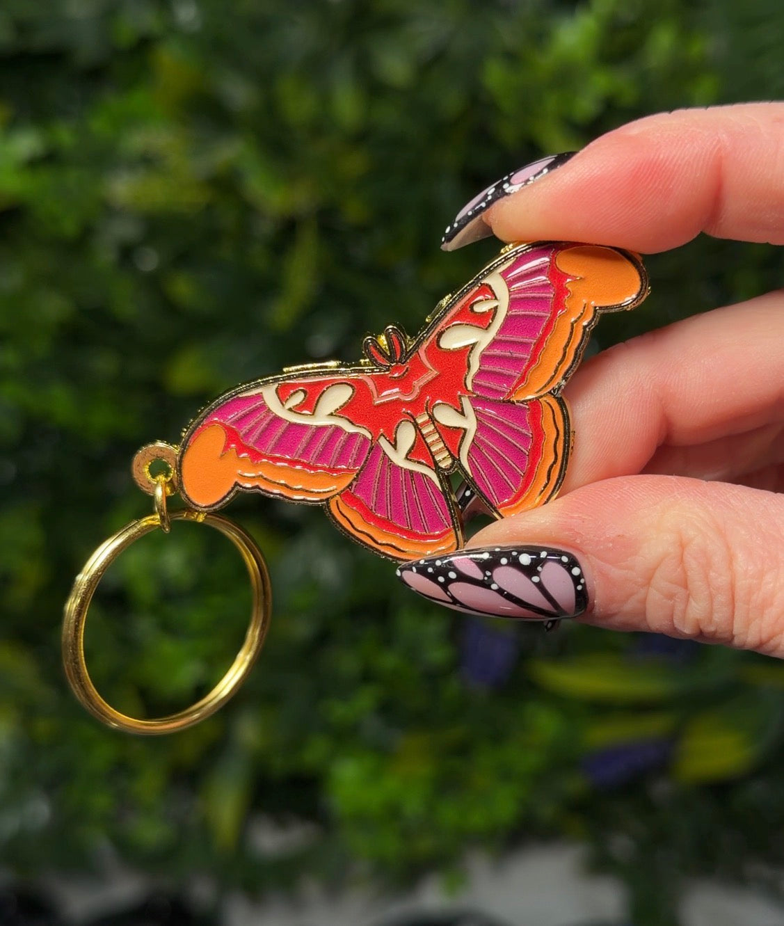 Atlas Moth Keychain