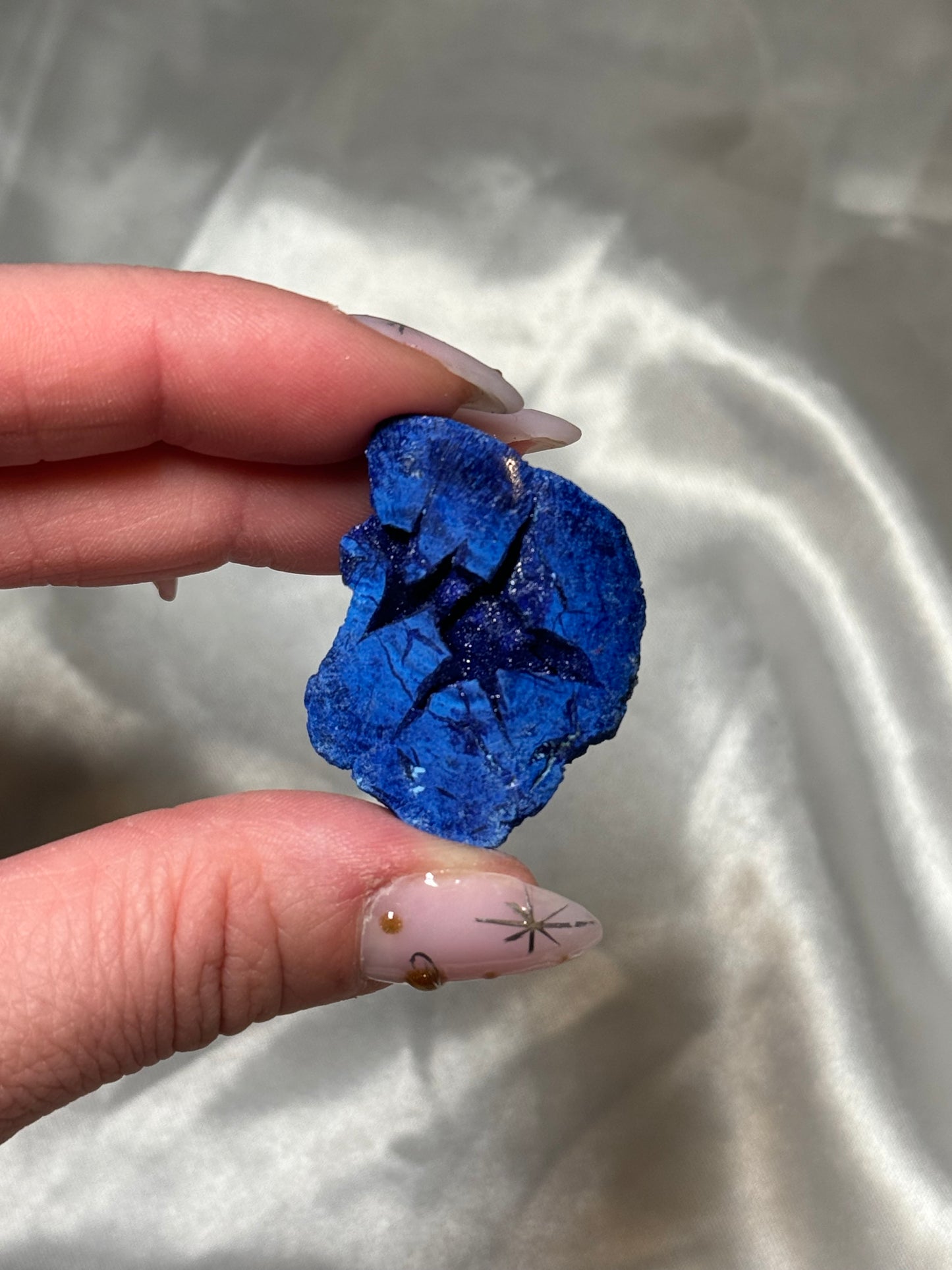 blue azurite geode