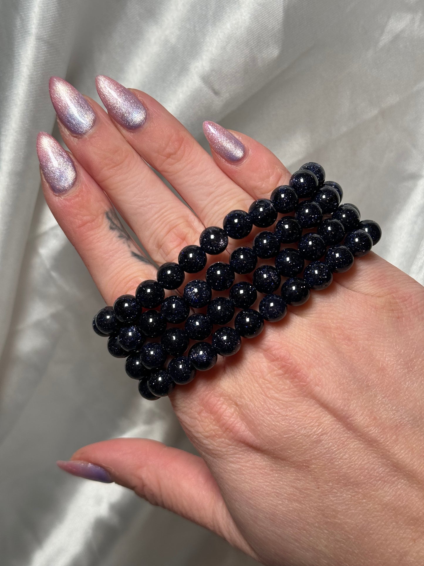 blue goldstone bracelet